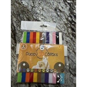 Lot of 23 Color Puppy/Kitten ID Collars Soft Adjustable & Reusable